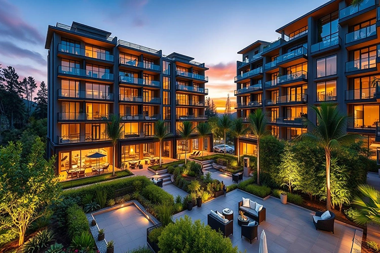 آپارتمان‌ها و خانه‌های ویلایی Lincoln Star Residence